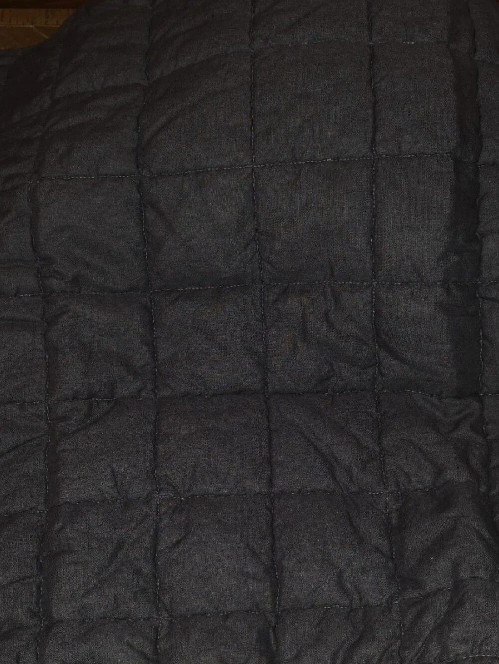 Quince European Linen Box Quilted Euro Sham - Nightfall
